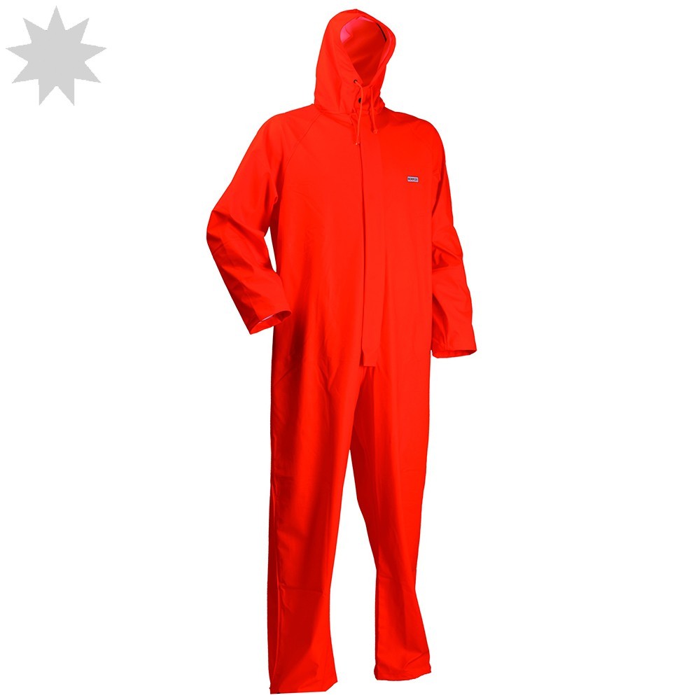 Lyngsoe FR-LR13 Microflex FR Waterproof Coverall - Orange