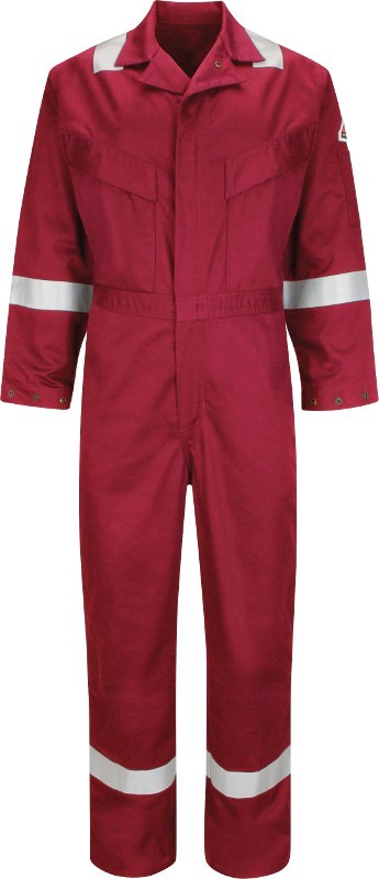 Bulwark CAD4RD Lightweight 250GSM FR Coverall - Regular, Red