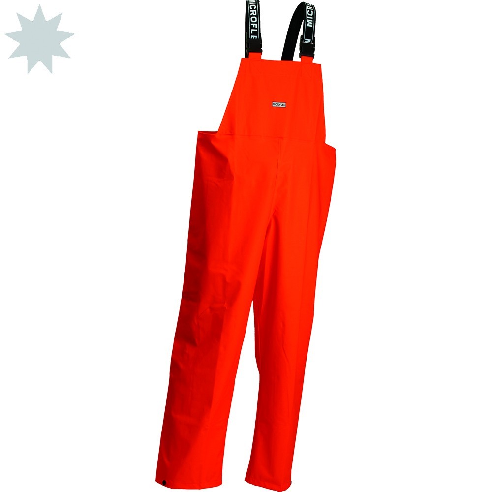 Lyngsoe Microflex Bib Rain Trousers LR46 - Orange