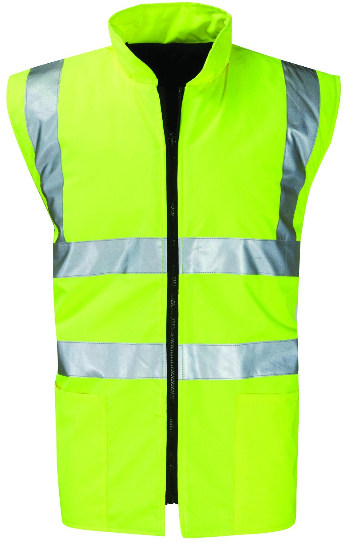 Orbit International HVRB03 Hi Vis Reversible Bodywarmer - Yellow