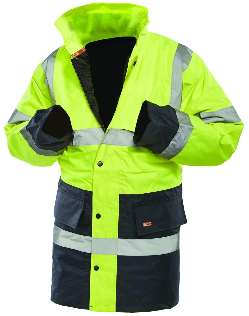 Hi Vis 2 Tone 80012 / TJSTTENGSYN Traffic Jacket - Yellow/Navy