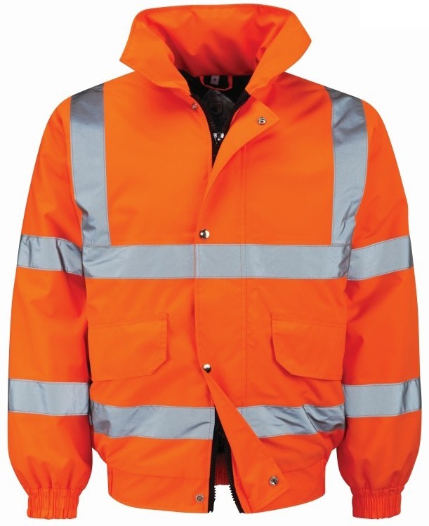 Orbit International ENBGR BALAN Hi Vis Bomber Jacket - Orange
