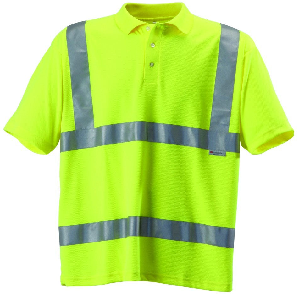 Hi Vis Short Sleeved Polo Shirt - Yellow