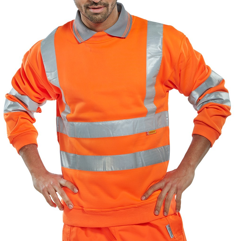 Hi Vis Sweatshirt - ORANGE