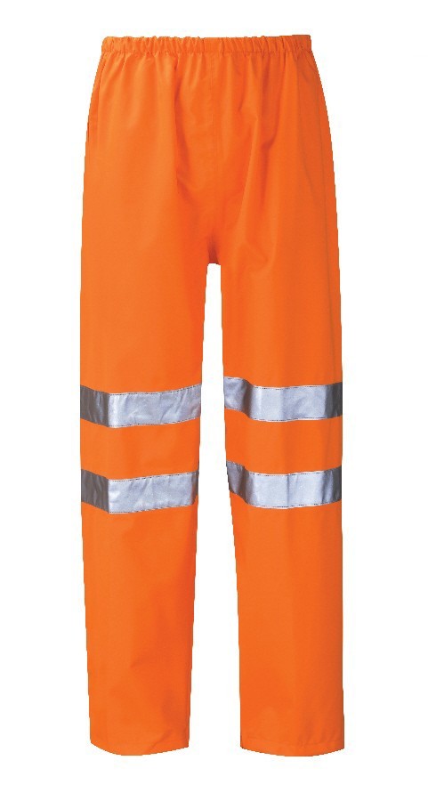 Orbit International Warrior HVTR01 Hi Vis Waterproof Overtrousers - Orange
