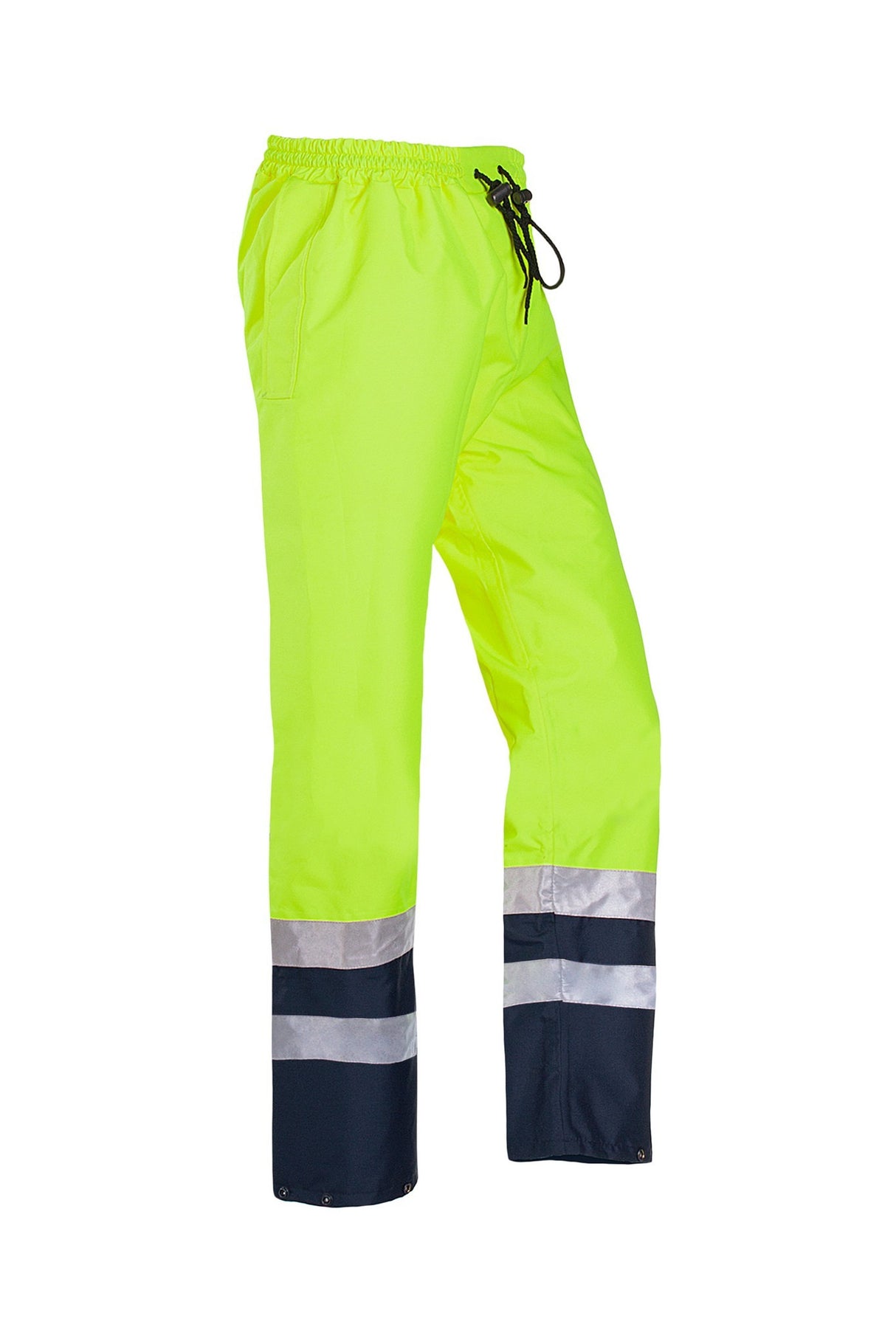 Sioen Tarviso 5841 Hi Vis Rain Trousers - Yellow/Navy