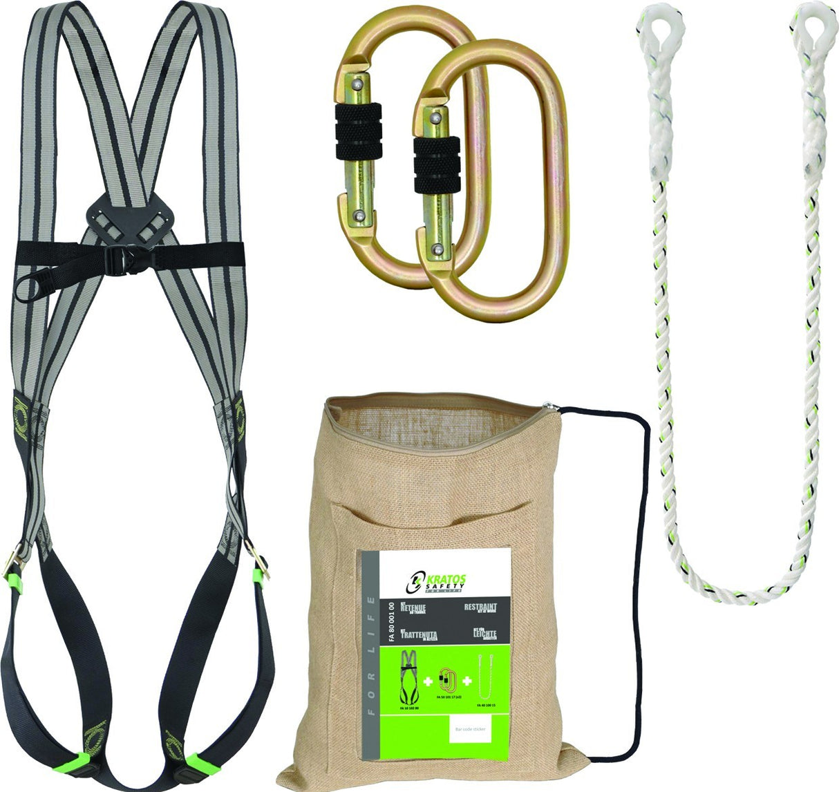 Kratos 1.5mtr Restraint Work Kit with 2 point harness FA80 001 00