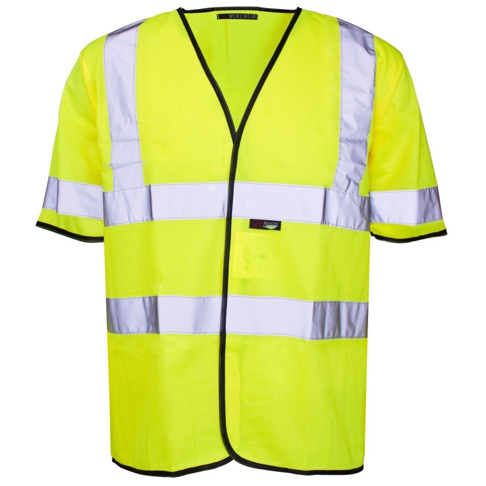 Hi Vis 35741 Short Sleeved Vest Class 2 - Yellow