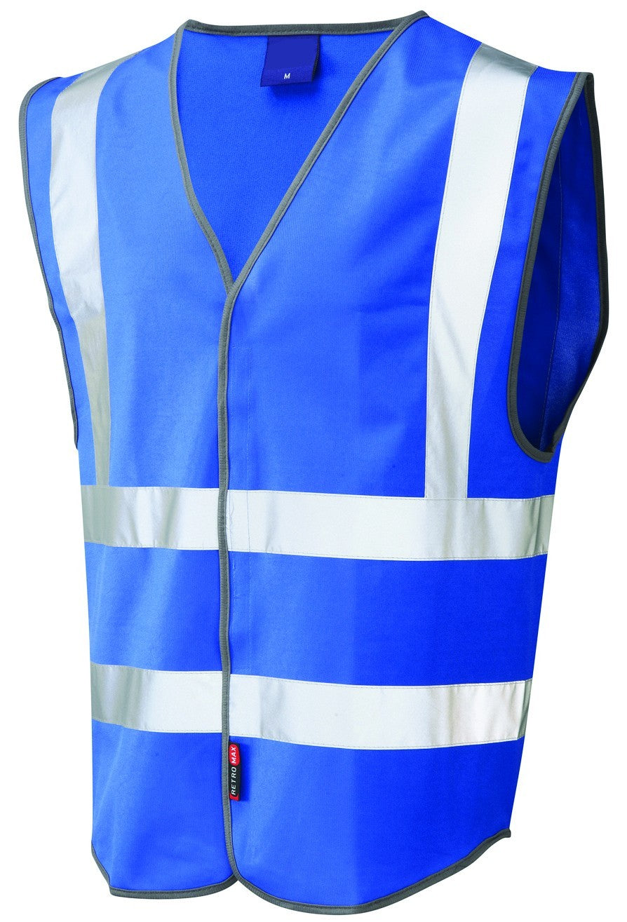 Leo Workwear 1110-BLUE Hi Vis Vest
