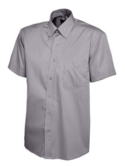 UC702 Oxford Short Sleeve Shirt - Charcoal