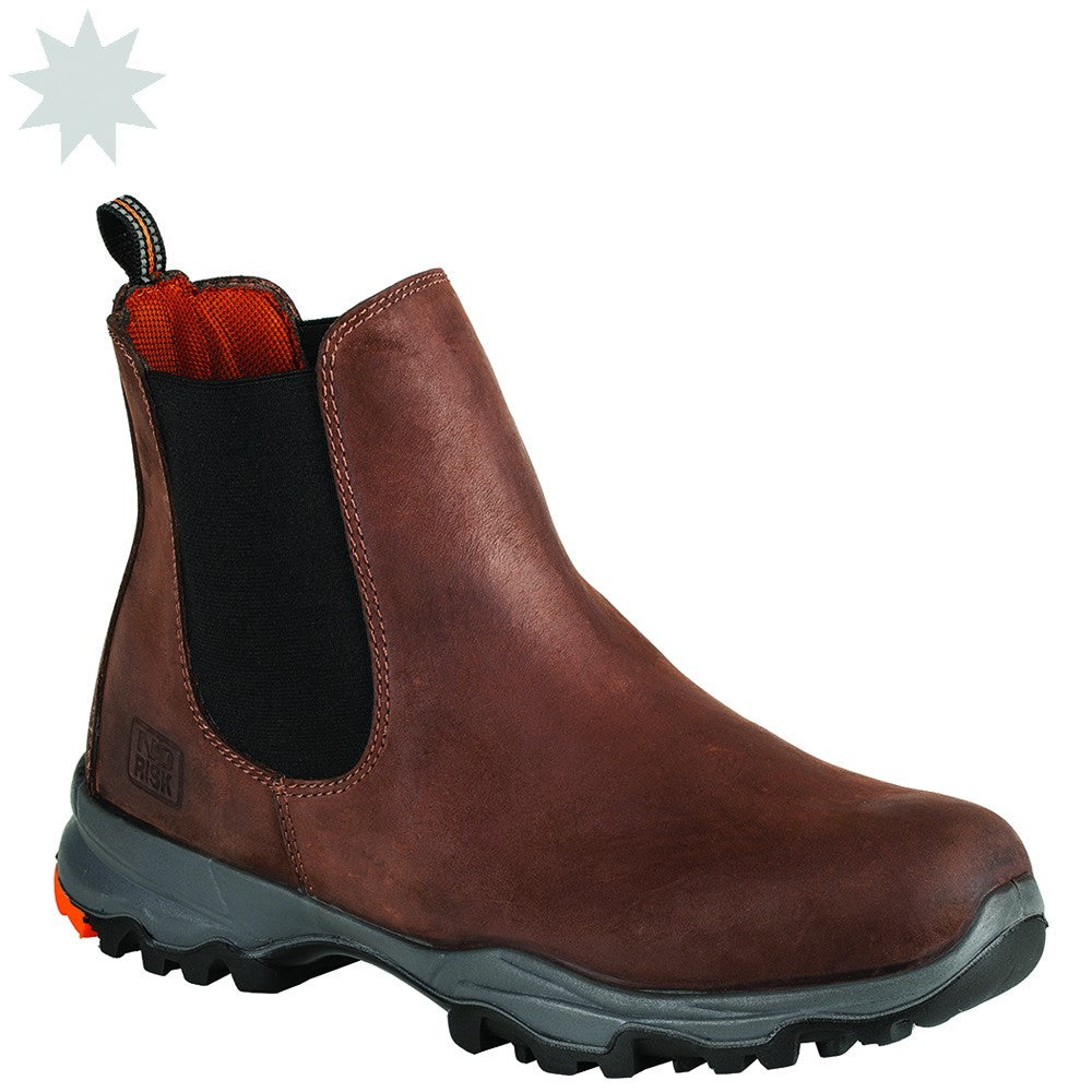 No Risk Nasa Dealer S3 Safety Boots - Brown