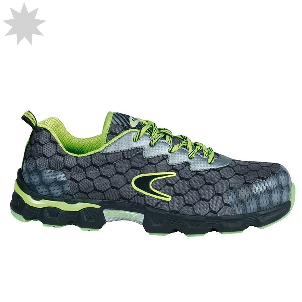 Cofra Lowball S1-P SRC Safety Trainer - Grey/Lime