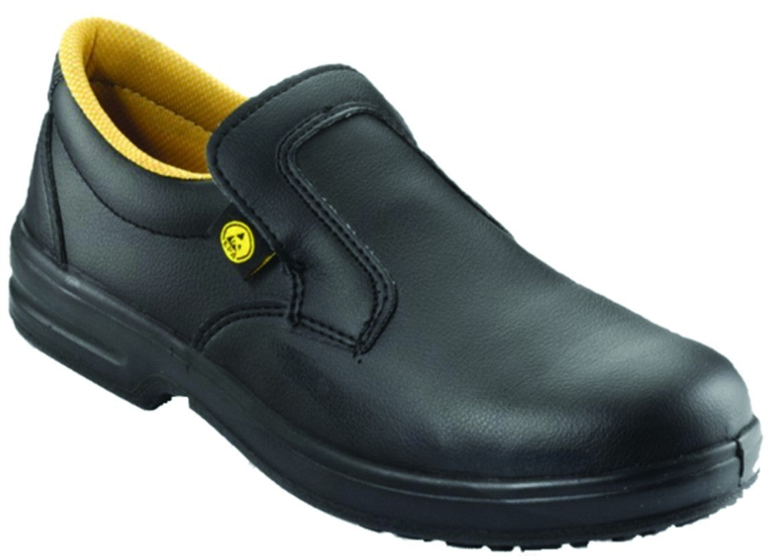 ESD S1 Slip on Safety Shoes - Black