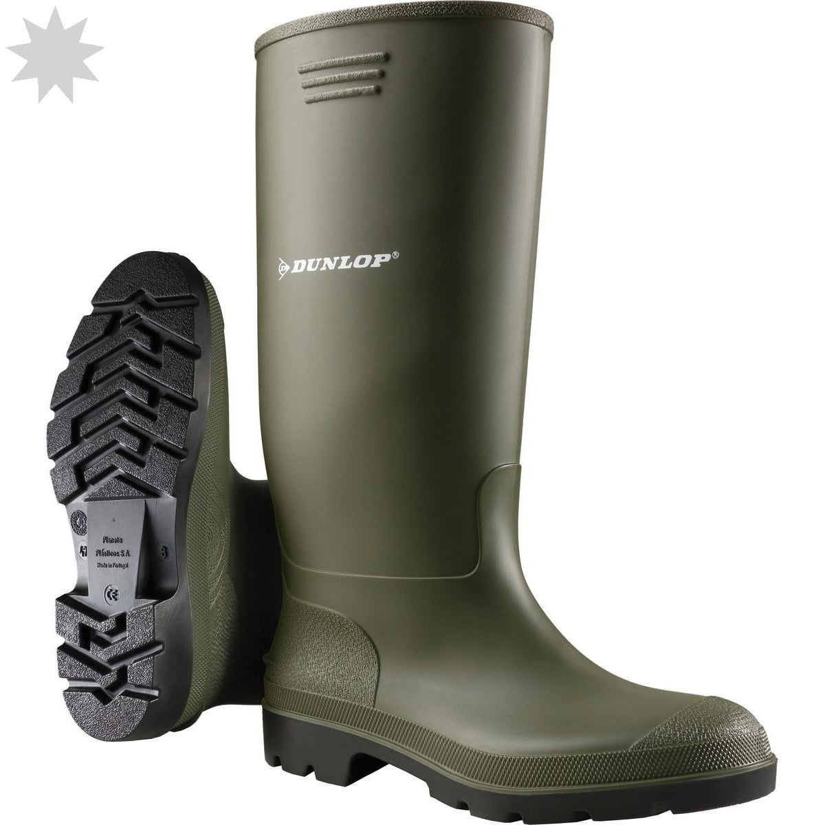 Dunlop Pricemastor 380VP NON-SAFETY Wellington - Green