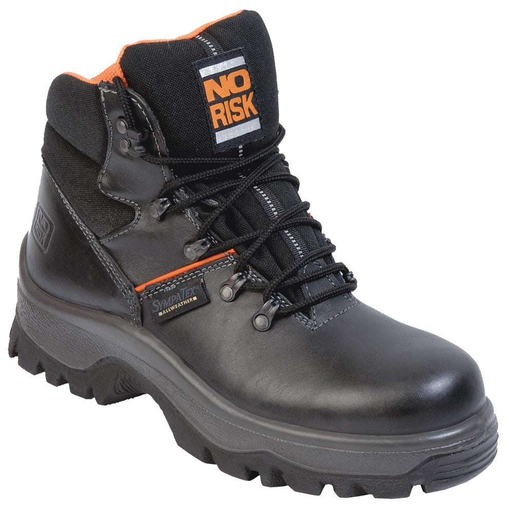No Risk Franklyn S3 Safety Boots - Black