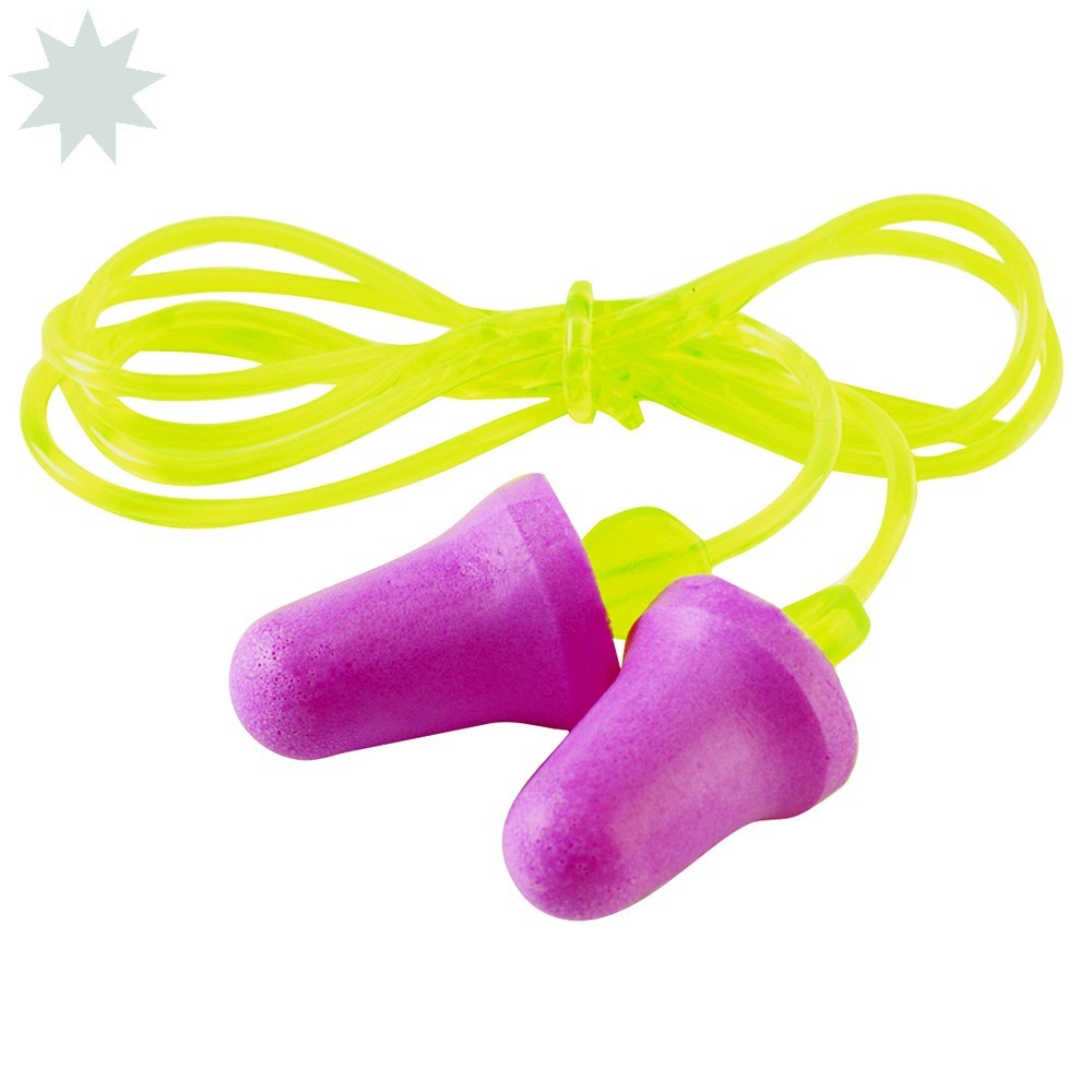 3M PN-01-004 No-Touch Corded Earplugs x 100 Pairs - SNR 35dB