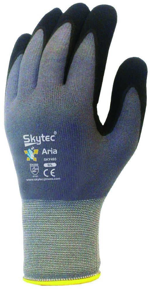 Skytec Aria SKY49 Foam Nitrile Grip Glove EN: 4.1.3.1
