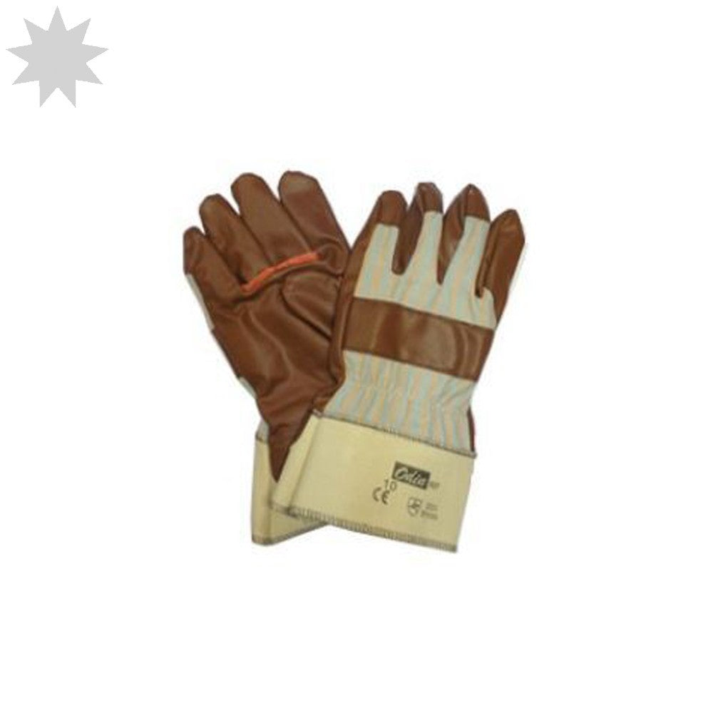 Wenaas Odin 527 Nitrile Coated Glove Open Cuff Gloves - BROWN