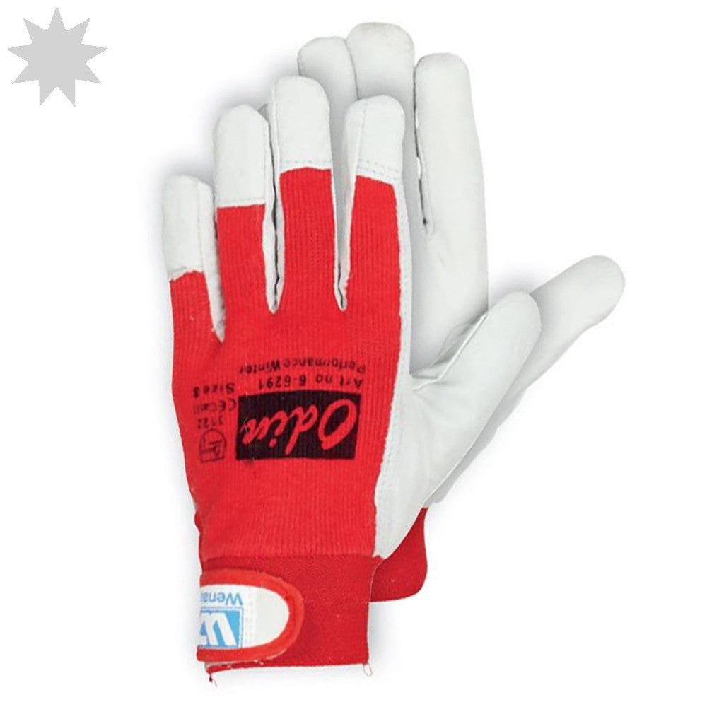 Wenaas Odin Performance Winter 6-6291 Leather Glove - RED/WHITE