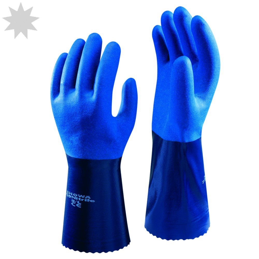 Showa 720R Nitrile Fully Coated Glove EN388: 3.1.3.2