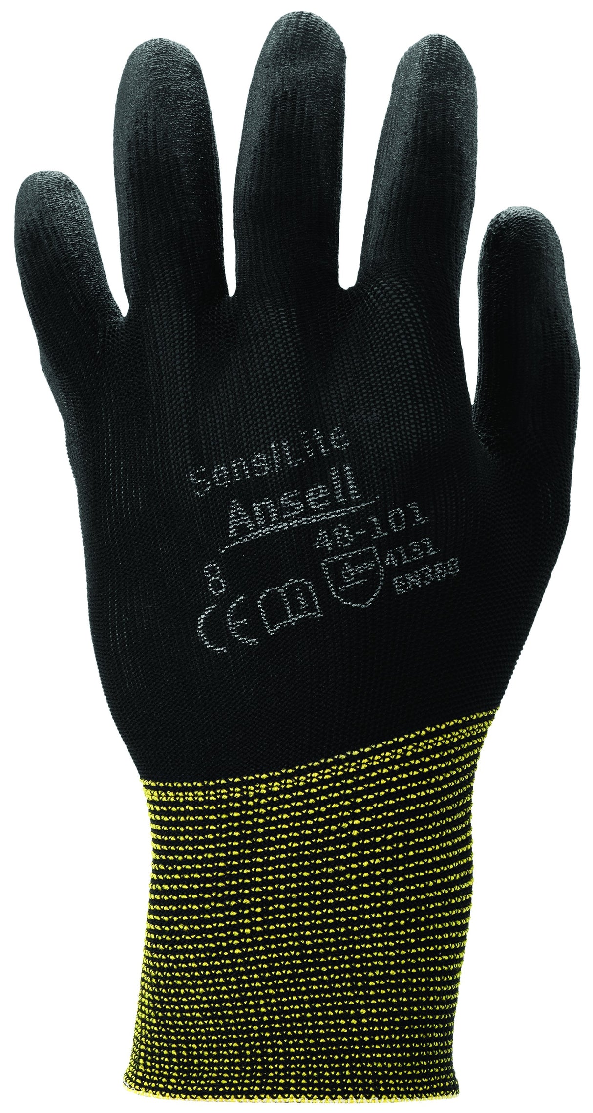 Ansell Hyflex 48-101 PU Palm Coated Knitwrist Glove