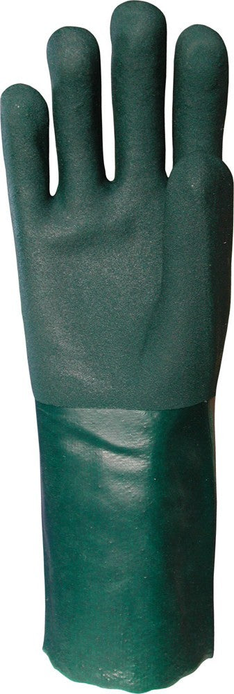 Double Dip PVC Glove 11 inch - GREEN