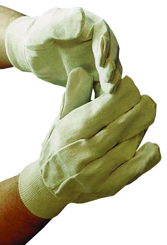 Woven Cotton Gloves 8oz - WHITE