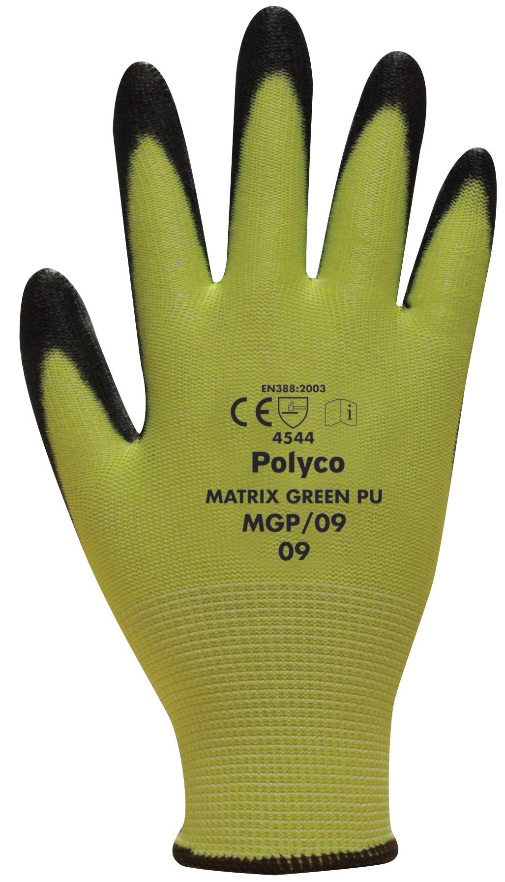 Polyco Matrix Green PU Coated Cut Level 5 Glove