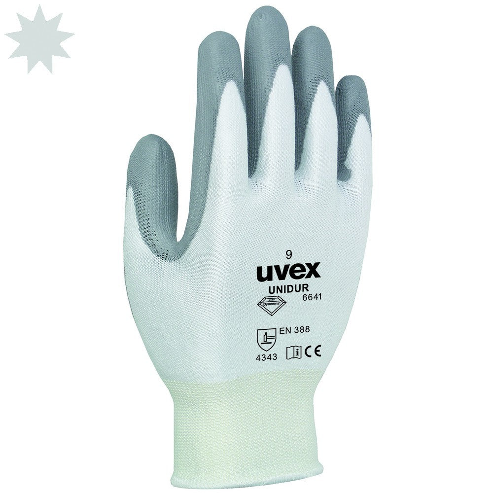Uvex Unidur 6641 Dyneema Knit Cut Level 3 PU Palm Coated Glove
