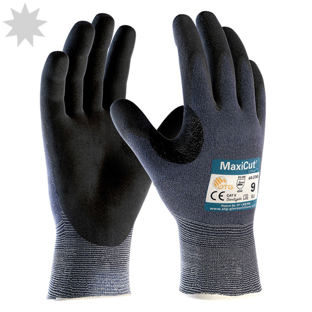 ATG 44-3745 MaxiCut Ultra Cut Level 5 Nitrile Palm Coated Glove