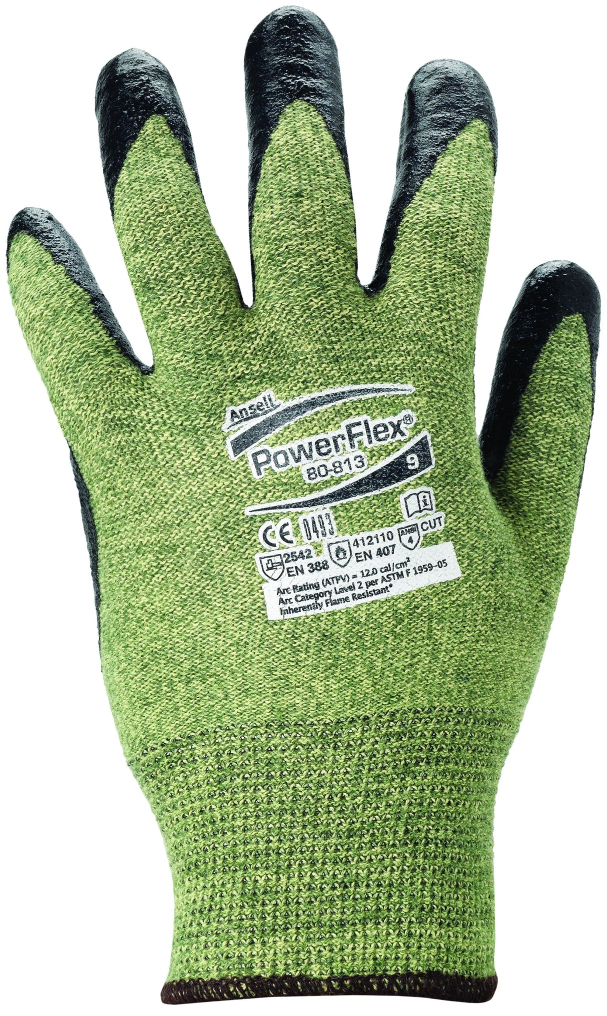 Ansell Powerflex Cut 5 FR/ARC Flame Retardant & ARC Protection Flash 80-813 Gloves