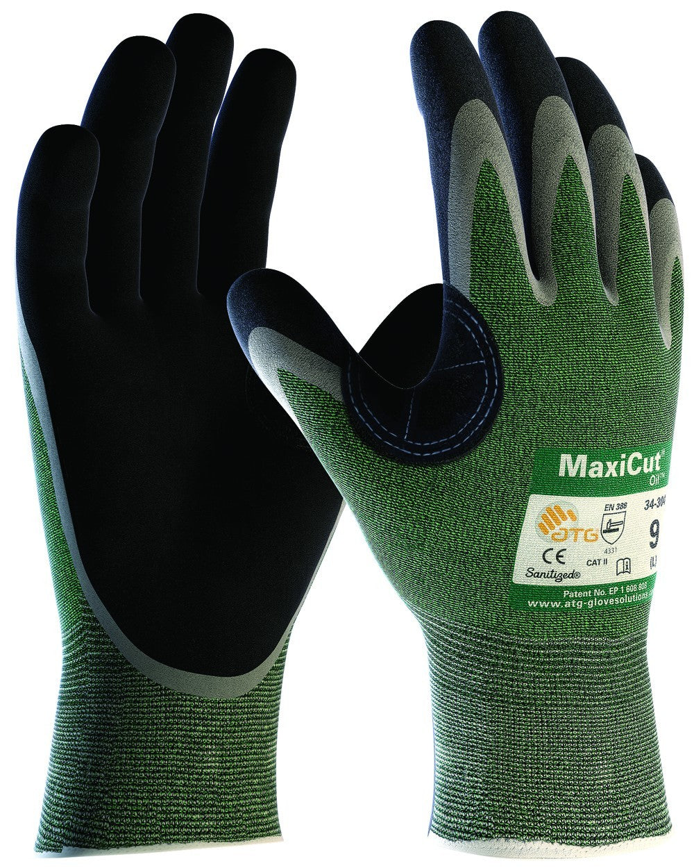 ATG Maxicut Oil Palm Coated 34-304 Gloves - Green