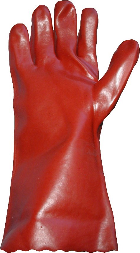 Beeswift Open Cuff PVC Gauntlet 14 Inch R135 EN388: 4.1.1.1