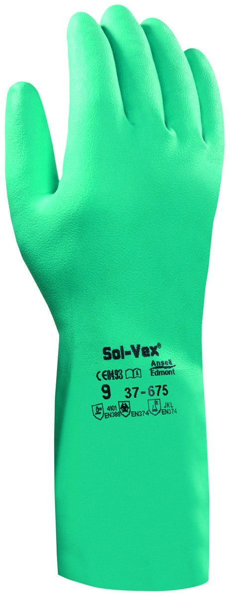 Ansell Solvex 37-675 Nitrile Glove
