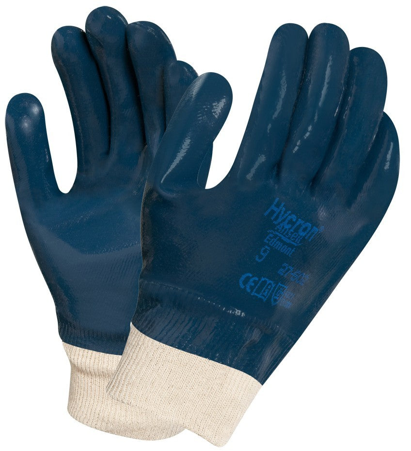 Ansell Hycron 27-602 Fully Coated Nitrile Knitwrist Glove