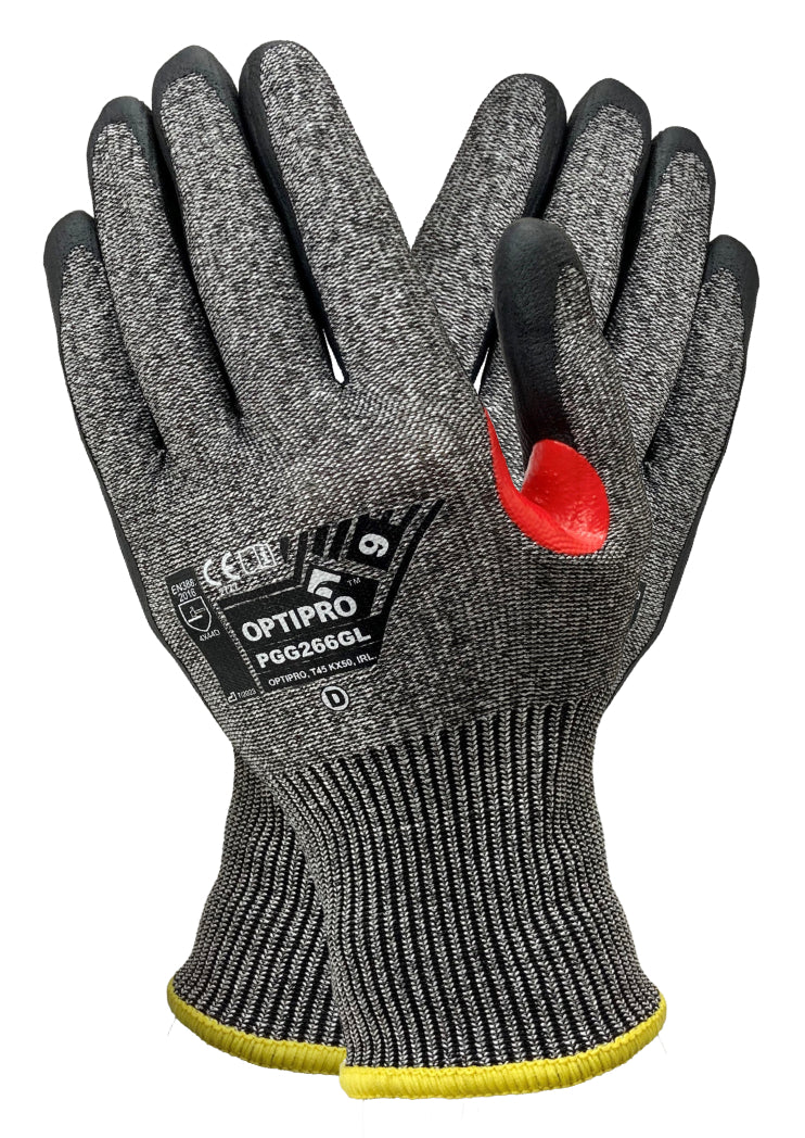 Optipro CUT D Nitrile Micro Foam Palm Coted Glove
