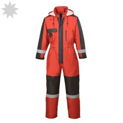 Portwest Winter Waterproof Coverall S585 - RED/BLACK