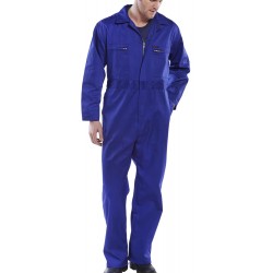 Zip Front Coverall - ROYAL BLUE