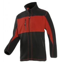 Sioen Durango Fleece Jacket 611Z - RED/BLACK