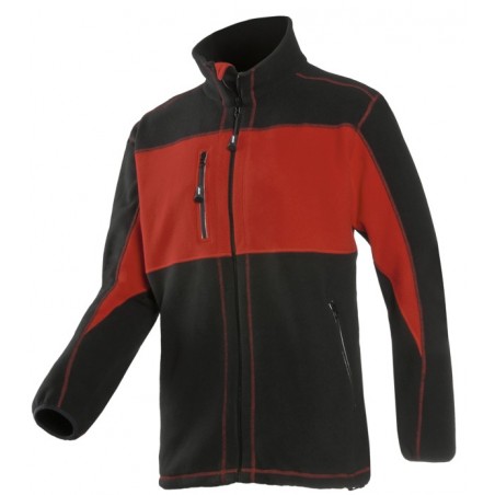 Sioen Durango Fleece Jacket 611Z - RED/BLACK