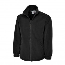 Classic Full Zip Micro Fleece Jacket - BLACK