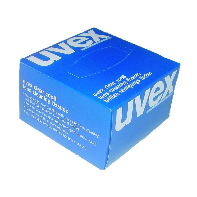 Uvex Cleaning Tissues 9991.000 - Pack of 450