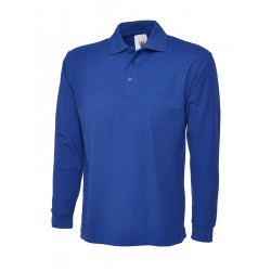 Long Sleeve Premium Polo Shirt - ROYAL BLUE