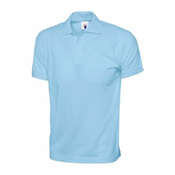 100% Cotton Polo Shirt - PALE BLUE
