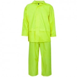 PVC Rain Jacket and Trousers - YELLOW