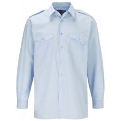 Value Weight Long Sleeve Pilot Shirt - PALE BLUE
