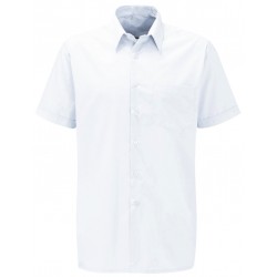 Value Weight Classic Short Sleeve Shirt - WHITE