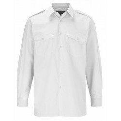 Value Weight Long Sleeve Pilot Shirt - WHITE