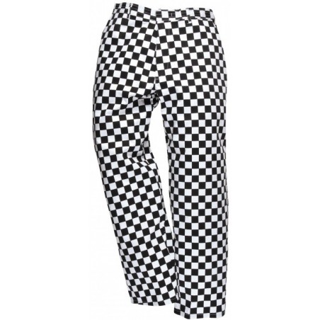 Chef's Chessboard Trousers - BLACK/WHITE