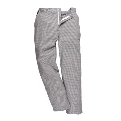 Houndstooth Check Chef's Trousers - BLACK/WHITE CHECK